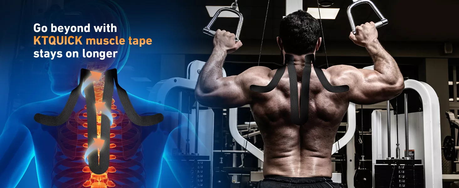 KTQUICK Neck Tape
KTQUICK Muscle Support Tape
KTQUICK Workout Tape
 Weightlifting Tape
Yoga Tape