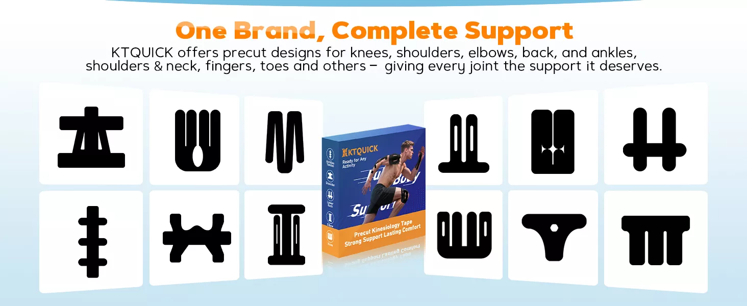 pre-cut knee tape kinesiology tape for knee pain runner‘s knee tape knee support tape pre-cut