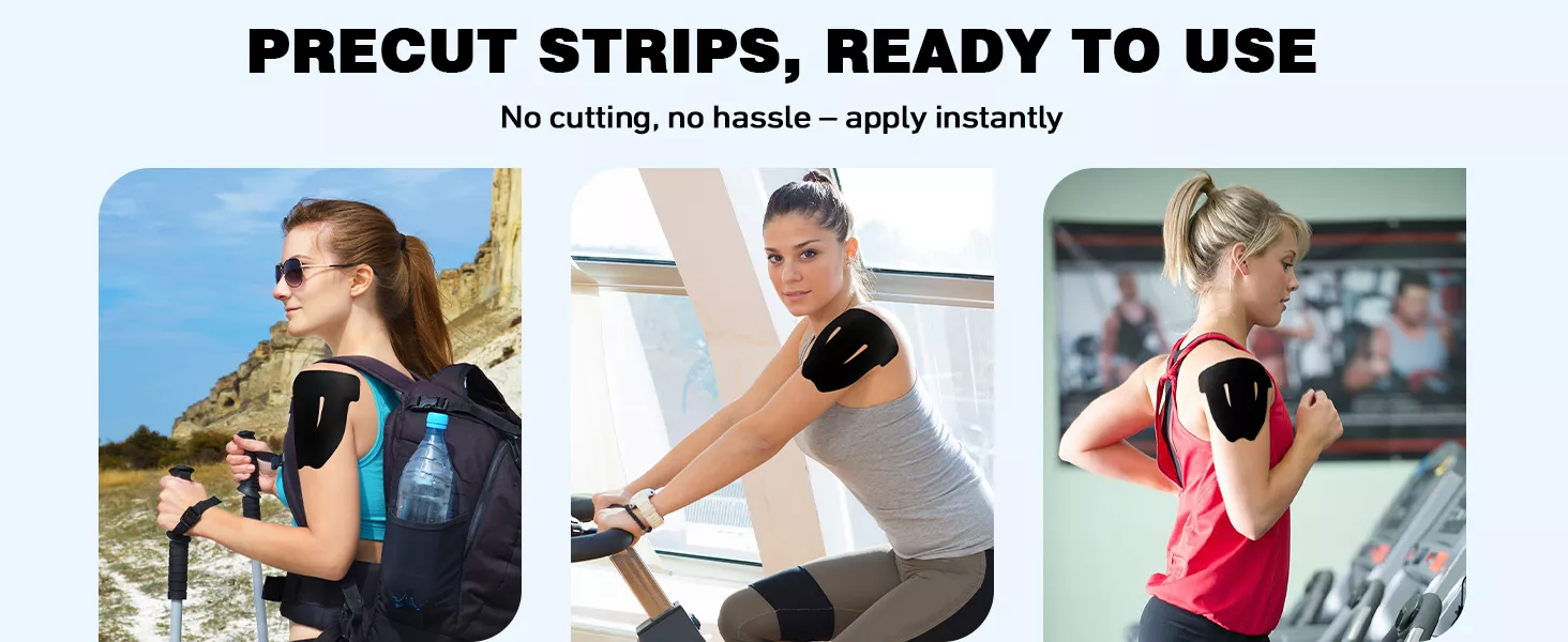 KTQUICK Shoulder Support Tape
KTQUICK Kinesiology Tape
KTQUICK Muscle Tape
Tennis Tape
Golf Tape
Workout Recovery