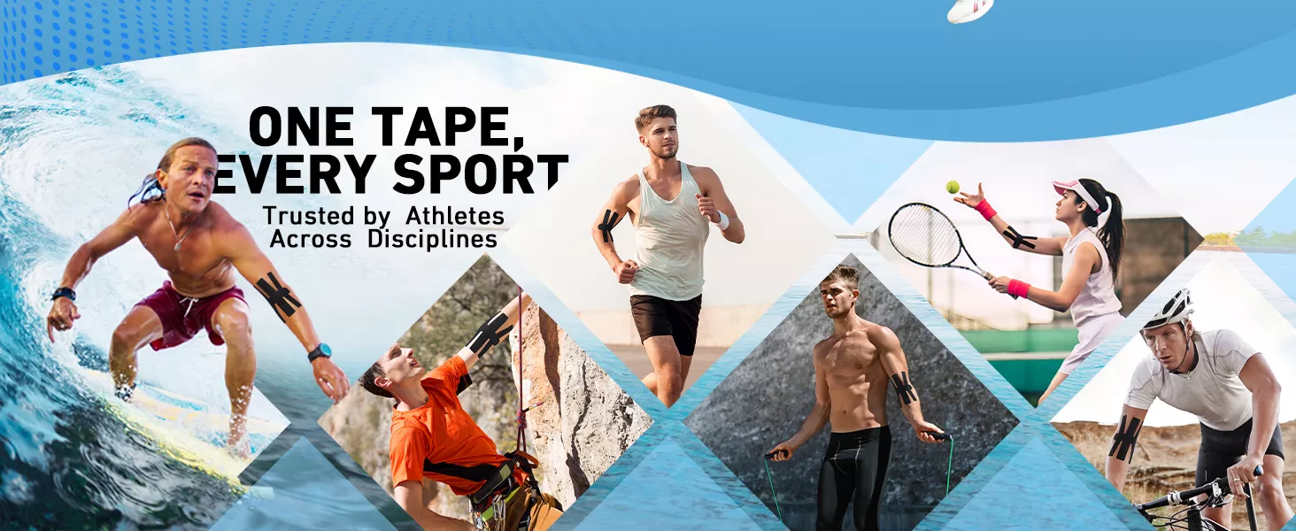 KTQUICK Elbow Support Tape
KTQUICK Kinesiology Tape
KTQUICK Kinesiology Sport Tape
Tennis Tape
Golf Tape
