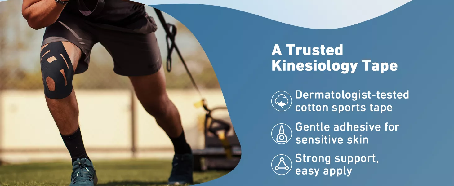 pre-cut knee tape kinesiology tape for knee pain runner‘s knee tape knee support tape pre-cut