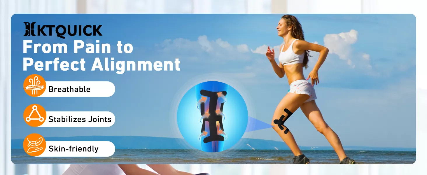 pre-cut knee tape kinesiology tape for knee pain runner‘s knee tape knee support tape pre-cut