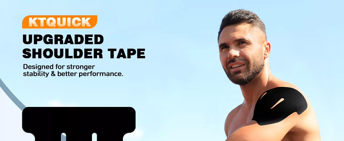 KTQUICK Shoulder Support Tape
KTQUICK Kinesiology Tape
KTQUICK Muscle Tape
Tennis Tape
Golf Tape
Workout Recovery